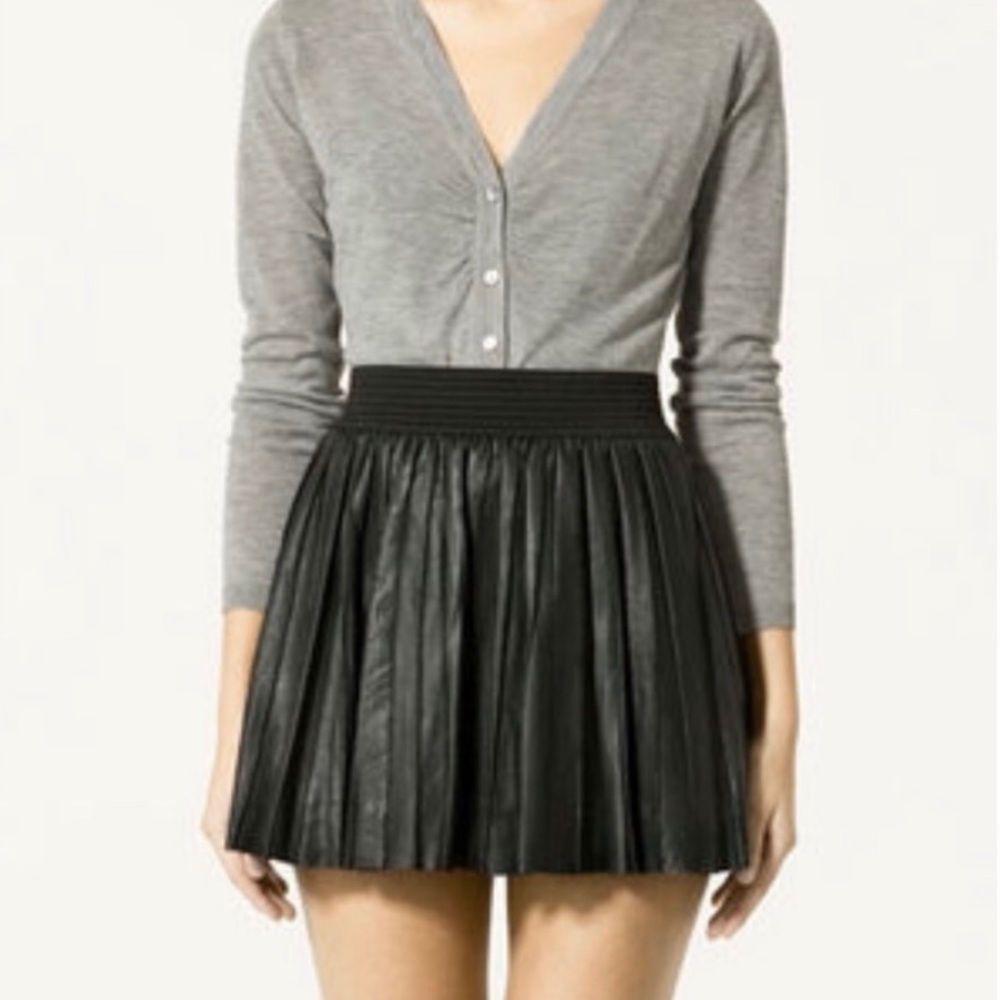 🖤 Zara leather  mini skirt S